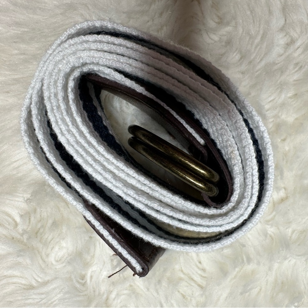 Belt Cloth Black & White Striped